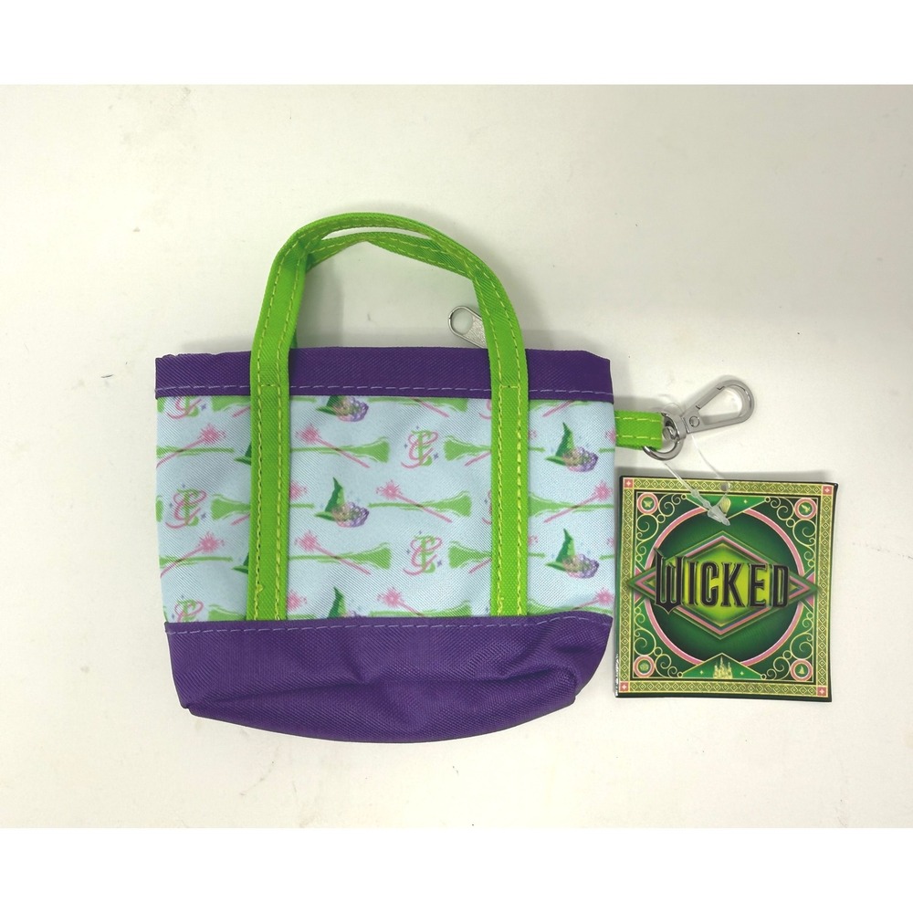 Wicked‎ The Musical Miniature Tote Bag Coin Purse Keychain Purple Green New